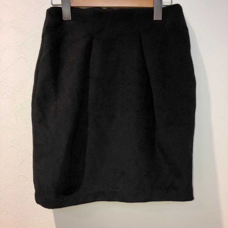 ミスティック mystic スカート ひざ丈スカート 1 無地 黒 / ブラック /  レディース USED 古着 中古 10031444