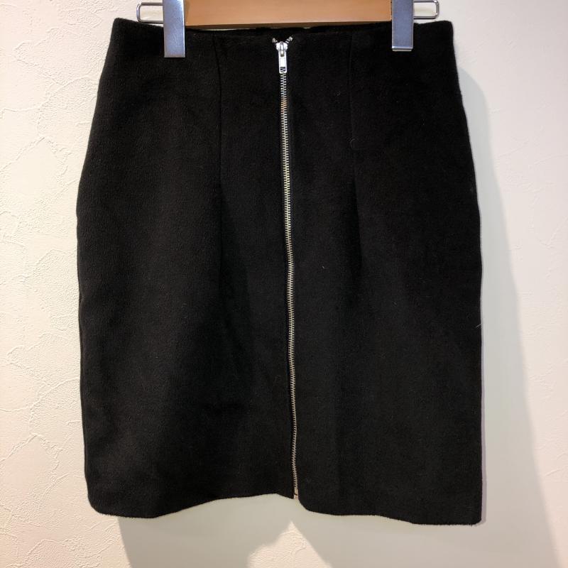 ミスティック mystic スカート ひざ丈スカート 1 無地 黒 / ブラック /  レディース USED 古着 中古 10031444