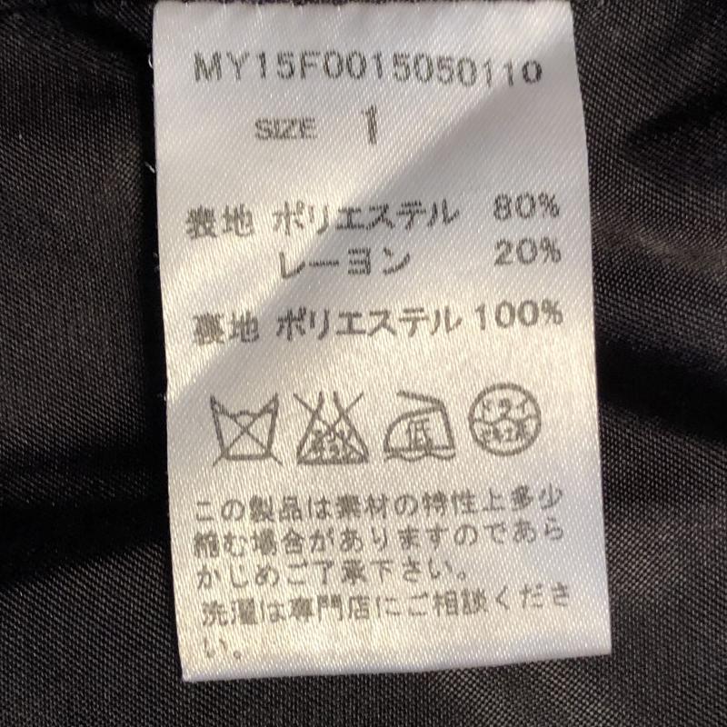 ミスティック mystic スカート ひざ丈スカート 1 無地 黒 / ブラック /  レディース USED 古着 中古 10031444