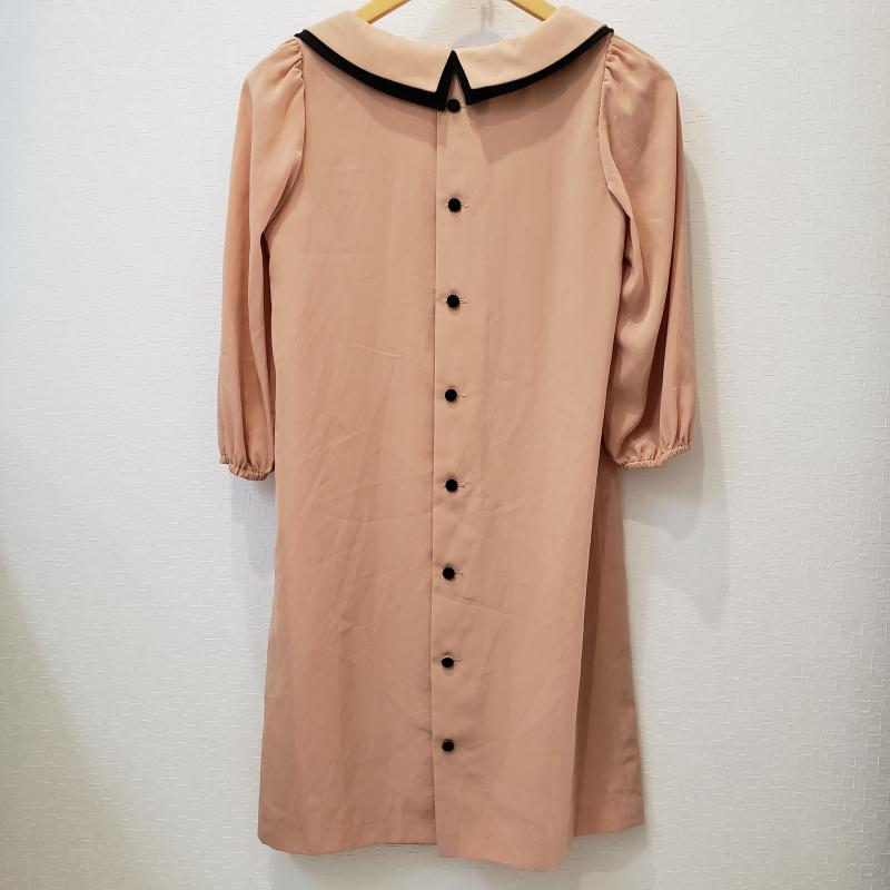 ルビーリベット Rubyrivet ワンピース ひざ丈スカート 36 無地 ベージュ / ベージュ /  レディース USED 古着 中古 10031521