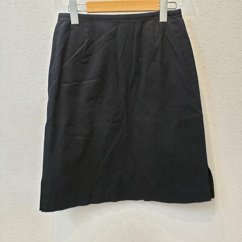 MKミッシェルクラン MK MICHEL KLEIN スカート ひざ丈スカート 36 無地 黒 / ブラック /  レディース USED 古着 中古 10031537