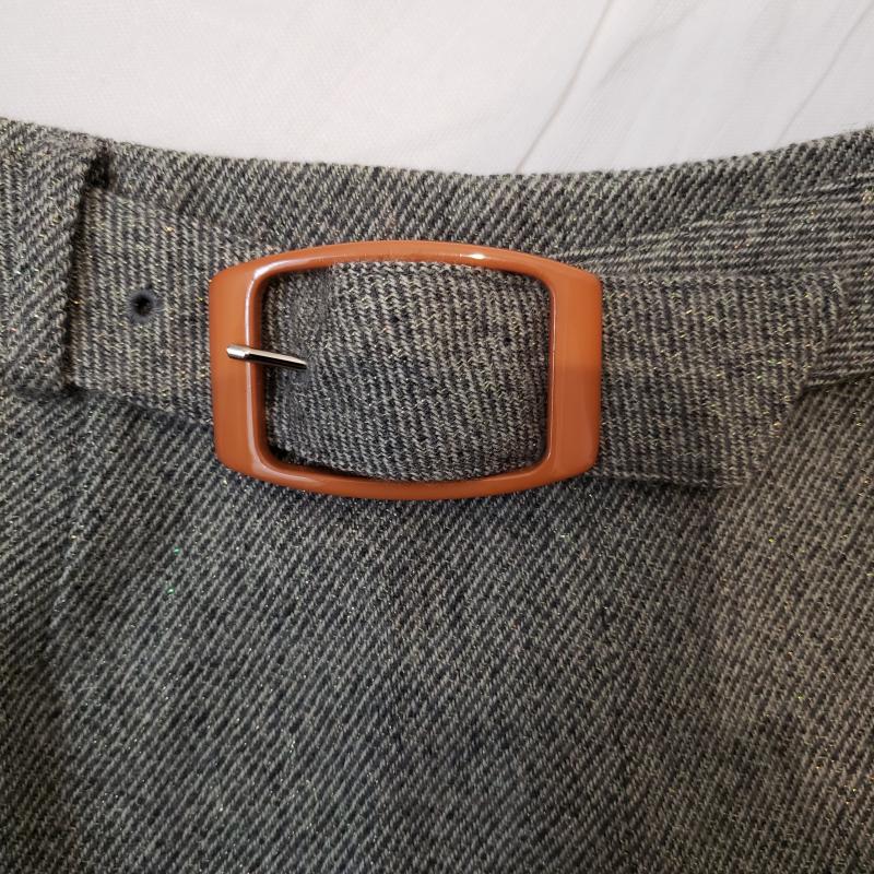 MKミッシェルクラン MK MICHEL KLEIN スカート ひざ丈スカート 38 無地 灰 / グレー /  レディース USED 古着 中古 10031539