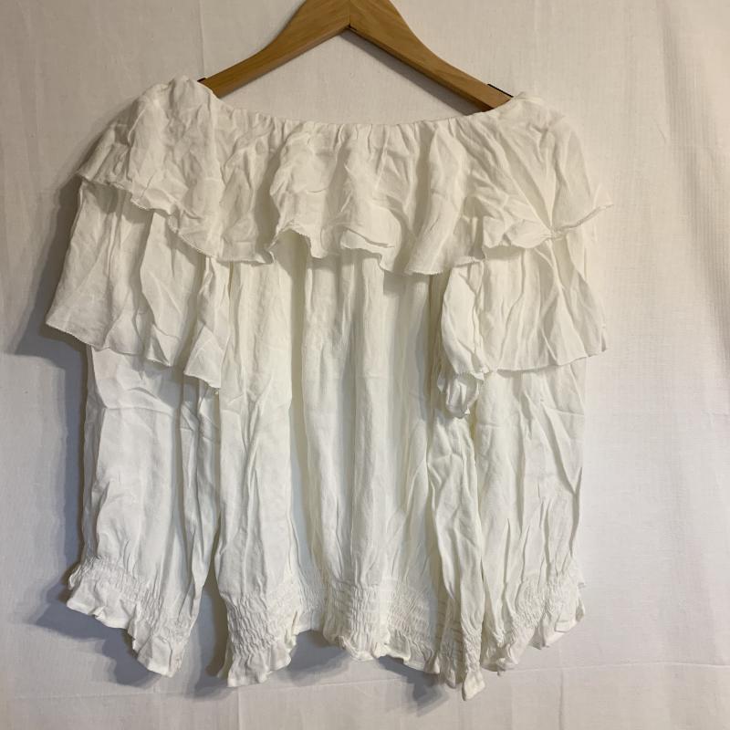 クリスプ Crisp カットソー 長袖 プルオーバーブラウス FREE 無地 白 / ホワイト /  レディース USED 古着 中古 10031542
