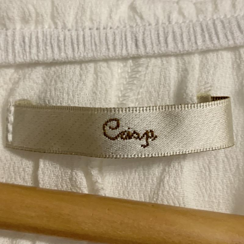 クリスプ Crisp カットソー 長袖 プルオーバーブラウス FREE 無地 白 / ホワイト /  レディース USED 古着 中古 10031542