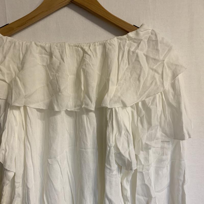 クリスプ Crisp カットソー 長袖 プルオーバーブラウス FREE 無地 白 / ホワイト /  レディース USED 古着 中古 10031542