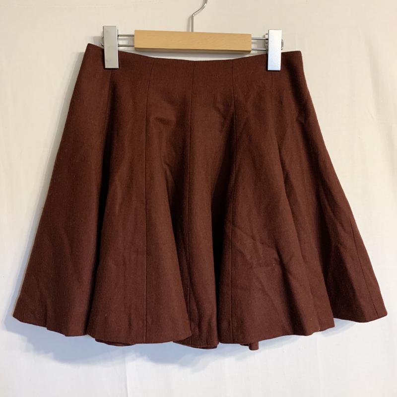 アナトリエ anatelier スカート ミニスカート 36 無地 えんじ / ワインレッド /  レディース USED 古着 中古 10031543