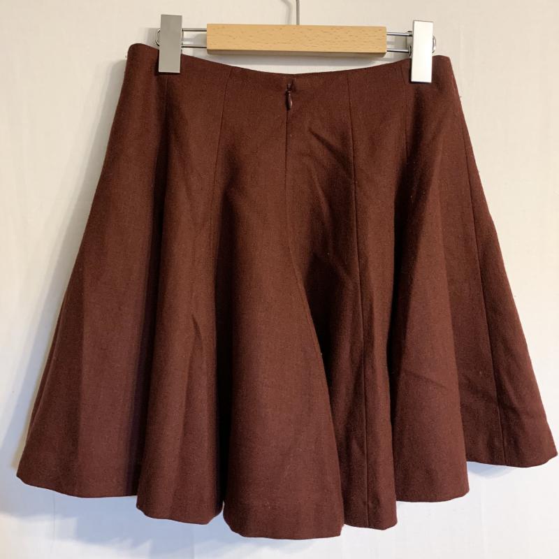 アナトリエ anatelier スカート ミニスカート 36 無地 えんじ / ワインレッド /  レディース USED 古着 中古 10031543