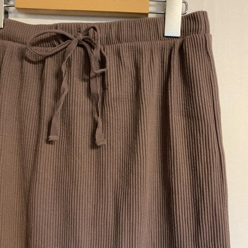 ダブルクローゼット w closet スカート ロングスカート 無地 茶 / ブラウン /  レディース USED 古着 中古 10031559