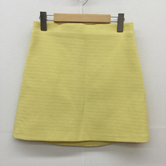 ザラ ZARA スカート ミニスカート S  黄 / イエロー /  レディース USED 古着 中古 10031692