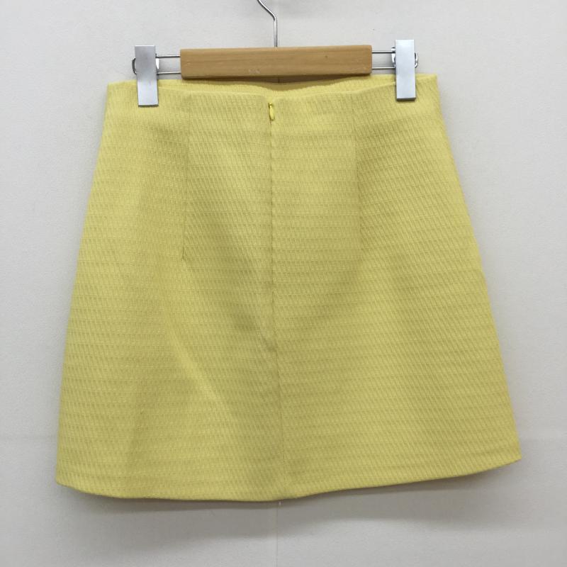 ザラ ZARA スカート ミニスカート S  黄 / イエロー /  レディース USED 古着 中古 10031692