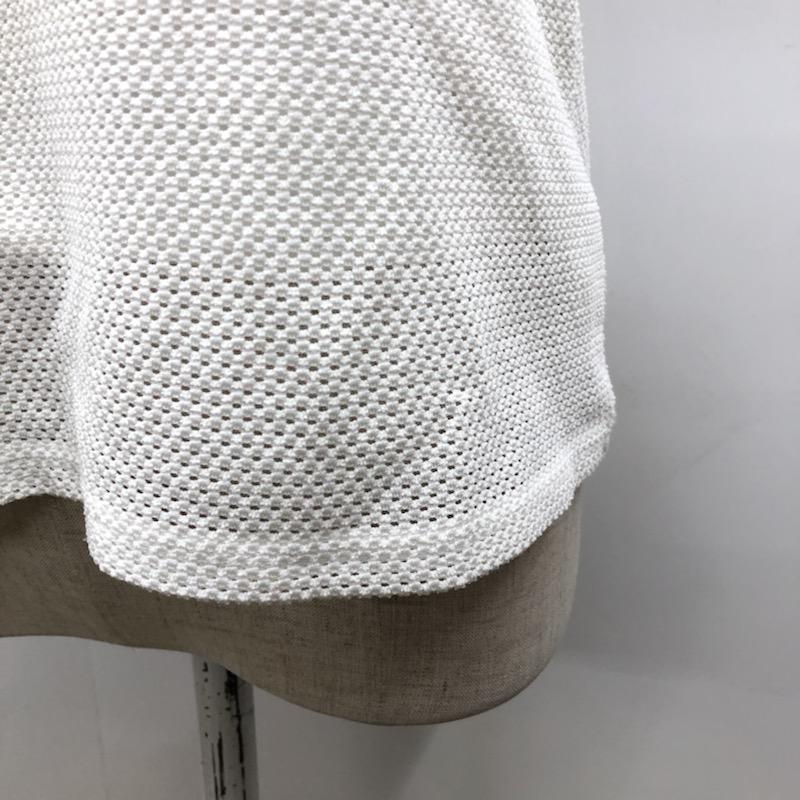 ミッシュマッシュ MISCH MASCH カットソー 半袖 ビジュー付フレンチスリーブカットソー M 無地 白 / ホワイト /  レディース USED 古着 中古 10031712