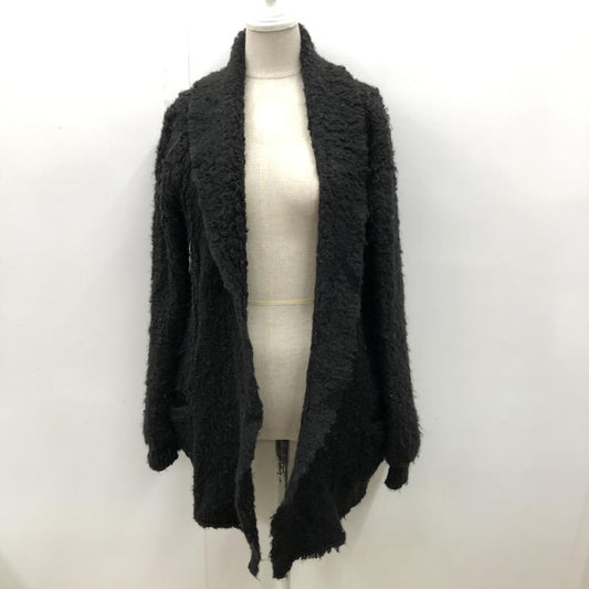ヘザー Heather カーディガン 長袖 無地 FREE 無地 黒 / ブラック /  レディース USED 古着 中古 10031884