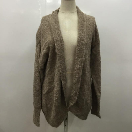 エージーバイアクアガール AGBYAQUAGIRL カーディガン 長袖 無地 M 無地 ベージュ / ベージュ /  レディース USED 古着 中古 10031906