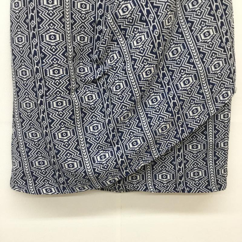 サニーレーベル Sonny Label スカート ミニスカート FREE 幾何柄 白 / ホワイト / X 紺 / ネイビー /  レディース USED 古着 中古 10032072