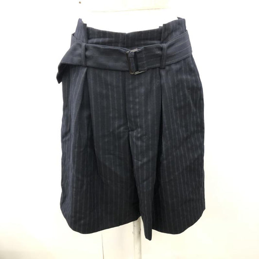 トゥモローランド TOMORROWLAND パンツ ショートパンツ DES PRES 1 ストライプ 紺 / ネイビー /  レディース USED 古着 中古 10032083