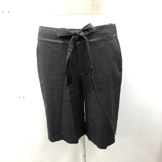 ノーリーズ NOLLEY'S パンツ ショートパンツ 36 ストライプ 黒 / ブラック /  レディース USED 古着 中古 10032088