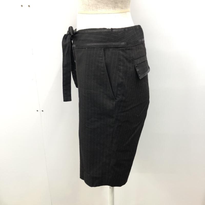 ノーリーズ NOLLEY'S パンツ ショートパンツ 36 ストライプ 黒 / ブラック /  レディース USED 古着 中古 10032088