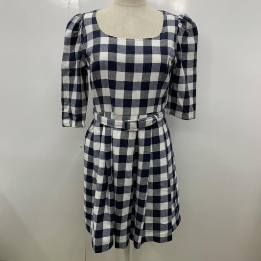 ダズリン dazzlin ワンピース ミニスカート チェック M チェック 紺 / ネイビー /  レディース USED 古着 中古 10032109