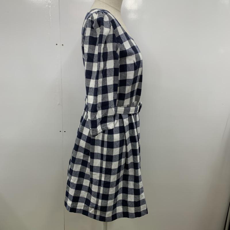 ダズリン dazzlin ワンピース ミニスカート チェック M チェック 紺 / ネイビー /  レディース USED 古着 中古 10032109