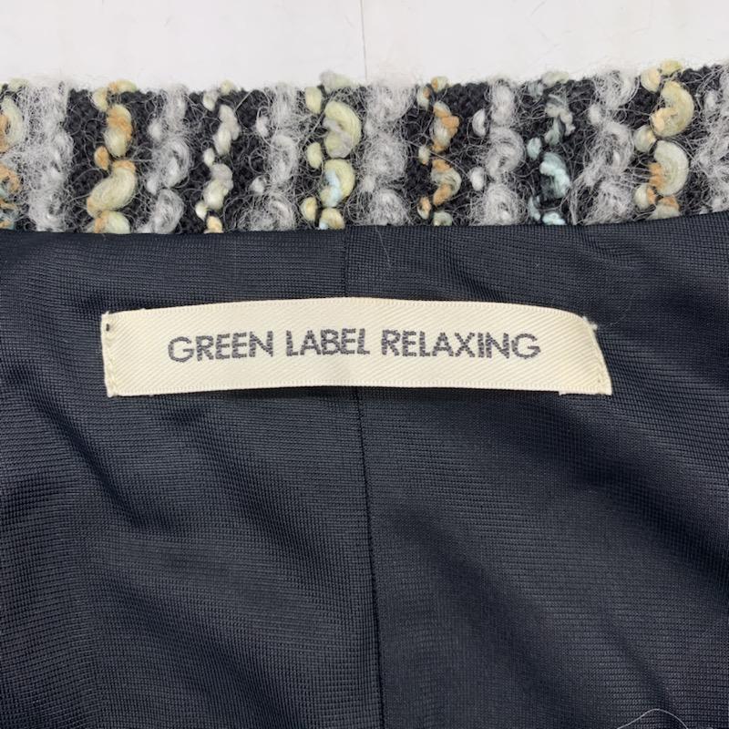 グリーンレーベルリラクシング green label relaxing ワンピース ミニスカート  黒 / ブラック /  レディース USED 古着 中古 10032113