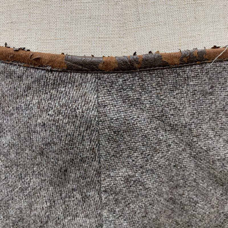 アンタイトル UNTITLED スカート ひざ丈スカート Aラインスカート 無地 3 無地 茶 / ブラウン /  レディース USED 古着 中古 10032148
