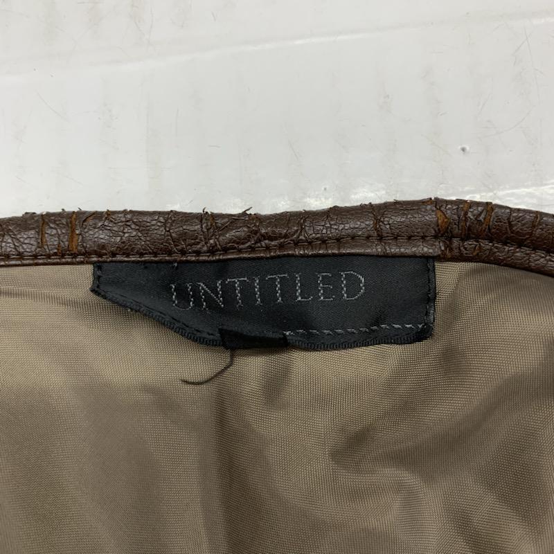 アンタイトル UNTITLED スカート ひざ丈スカート Aラインスカート 無地 3 無地 茶 / ブラウン /  レディース USED 古着 中古 10032148