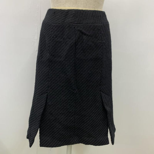 プロポーションボディドレッシング PROPORTION BODY DRESSING スカート ひざ丈スカート ミディアム丈 無地 フレアスカート 1 無地 黒 / ブラック /  レディース USED 古着 中古 10032150