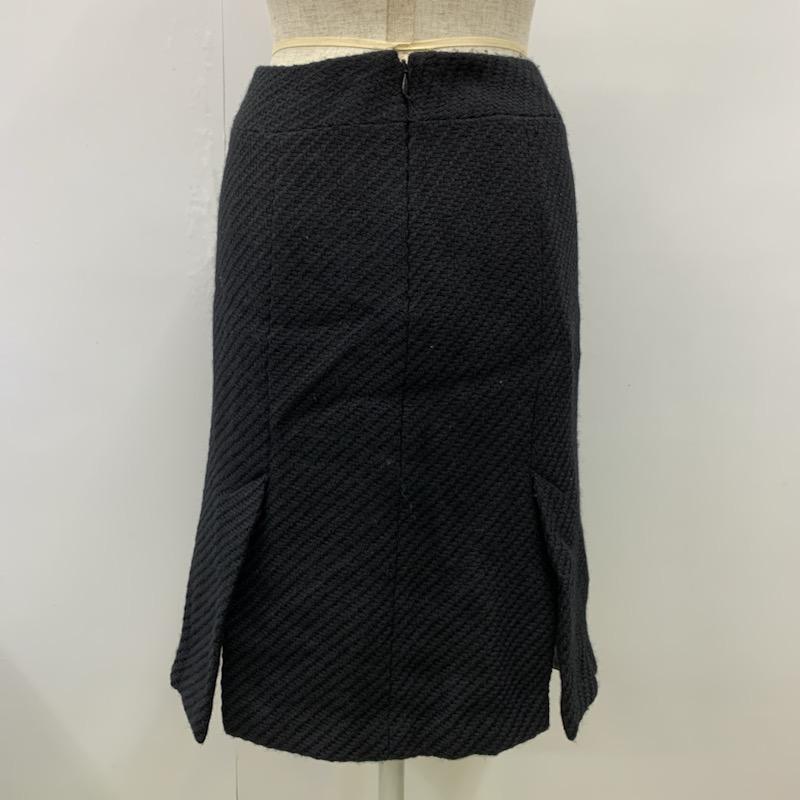 プロポーションボディドレッシング PROPORTION BODY DRESSING スカート ひざ丈スカート ミディアム丈 無地 フレアスカート 1 無地 黒 / ブラック /  レディース USED 古着 中古 10032150