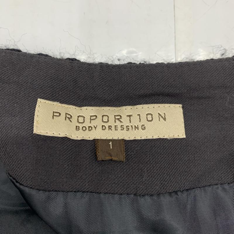 プロポーションボディドレッシング PROPORTION BODY DRESSING スカート ひざ丈スカート ミディアム丈 無地 フレアスカート 1 無地 黒 / ブラック /  レディース USED 古着 中古 10032150