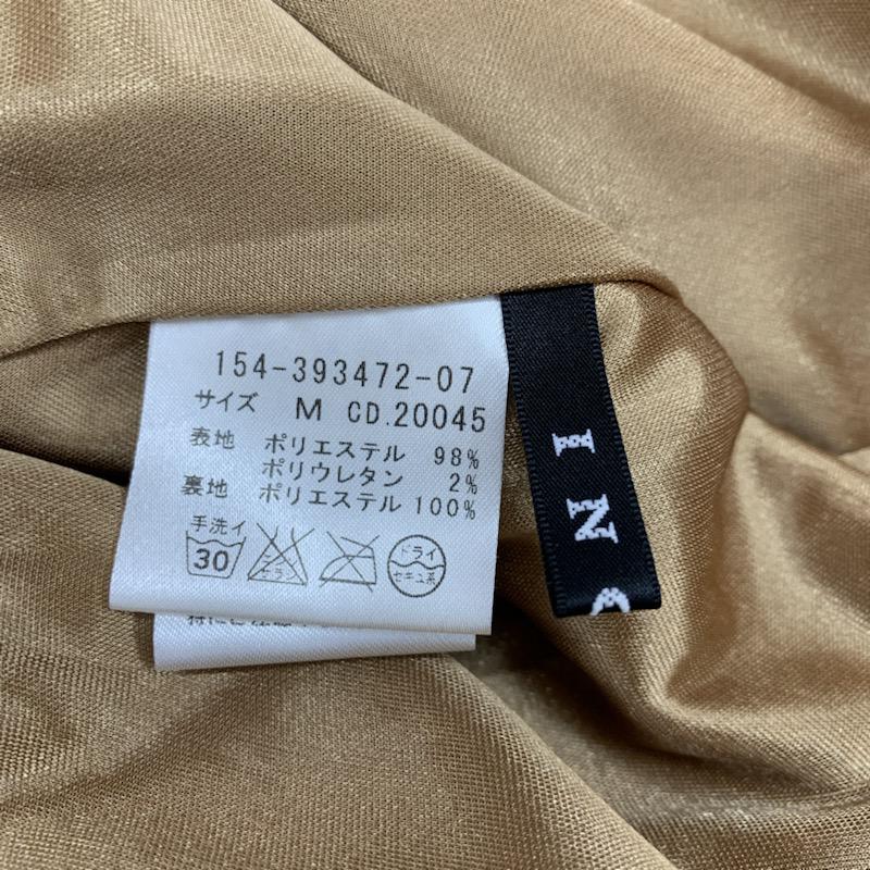 イング INGNI スカート ひざ丈スカート ギャザースカート 無地 M 無地 キャメル / キャメル /  レディース USED 古着 中古 10032152