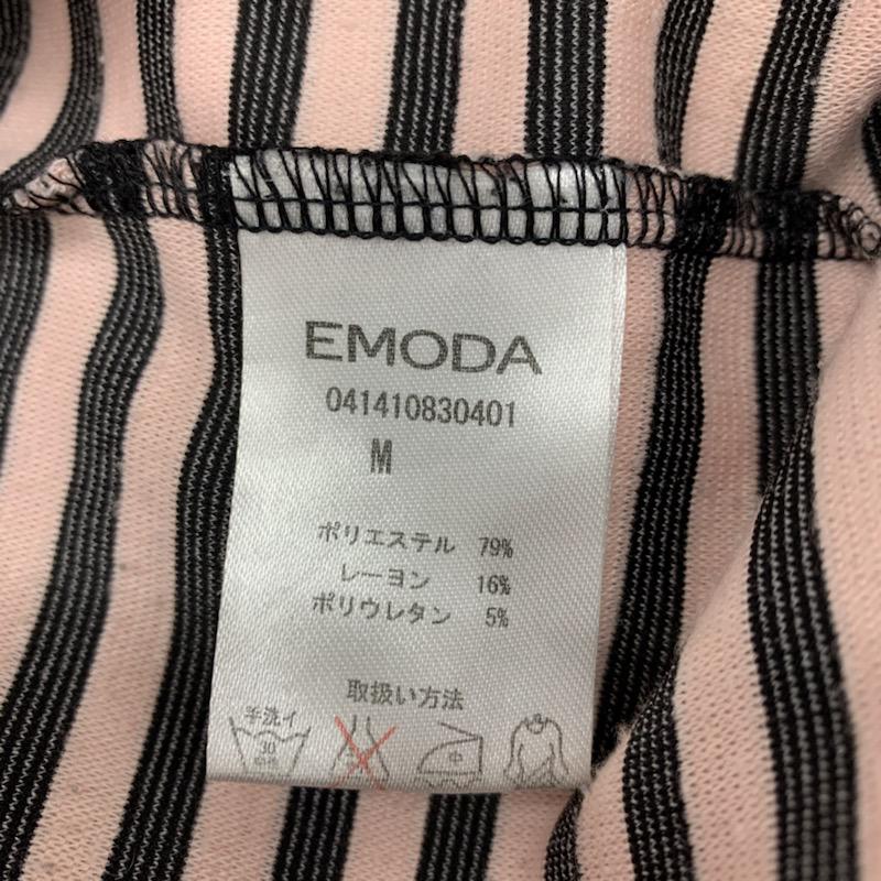 エモダ EMODA スカート ミニスカート タイトスカート ボーダー M ボーダー柄 黒 / ブラック / X 桃 / ピンク /  レディース USED 古着 中古 10032157