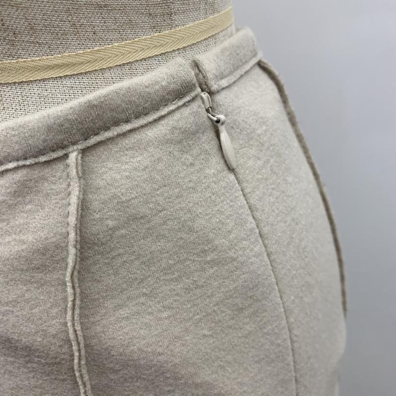 アンタイトル UNTITLED スカート ひざ丈スカート プリーツスカート 無地 0 無地 ベージュ / ベージュ /  レディース USED 古着 中古 10032160