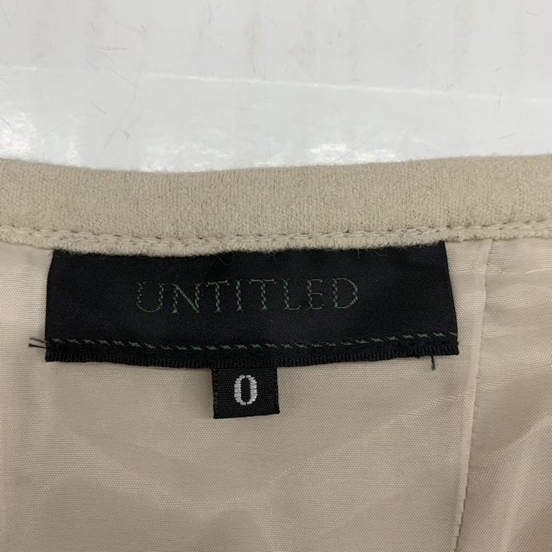 アンタイトル UNTITLED スカート ひざ丈スカート プリーツスカート 無地 0 無地 ベージュ / ベージュ /  レディース USED 古着 中古 10032160