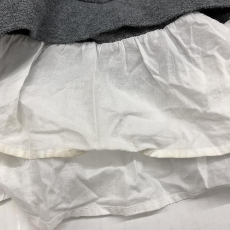 アースミュージックアンドエコロジー earth music&ecology カットソー 長袖 無地 M 無地 灰 / グレー / X 白 / ホワイト /  レディース USED 古着 中古 10032188