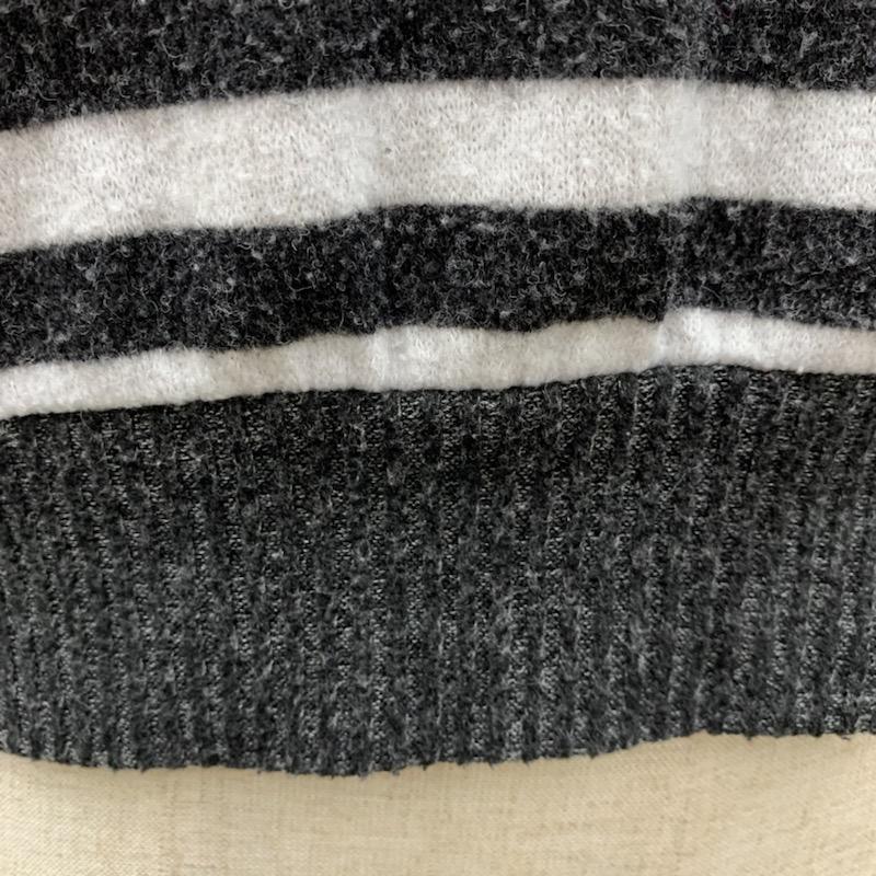 ローリーズファーム LOWRYS FARM カットソー 長袖 ボーダー M ボーダー柄 白 / ホワイト / X 黒 / ブラック /  レディース USED 古着 中古 10032277