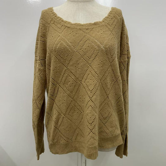 マジェスティックレゴン MAJESTIC LEGON ニット、セーター 長袖 FREE 無地 茶 / ブラウン /  レディース USED 古着 中古 10032279