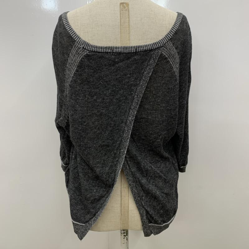 ニコアンド niko and... カットソー 七分袖 無地 無地 灰 / グレー / X ダークグレー / ダークグレー /  レディース USED 古着 中古 10032285
