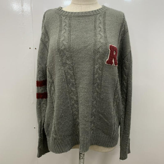セブンデイズサンデイ SEVENDAYS=SUNDAY ニット、セーター 長袖 M 無地 灰 / グレー /  レディース USED 古着 中古 10032394