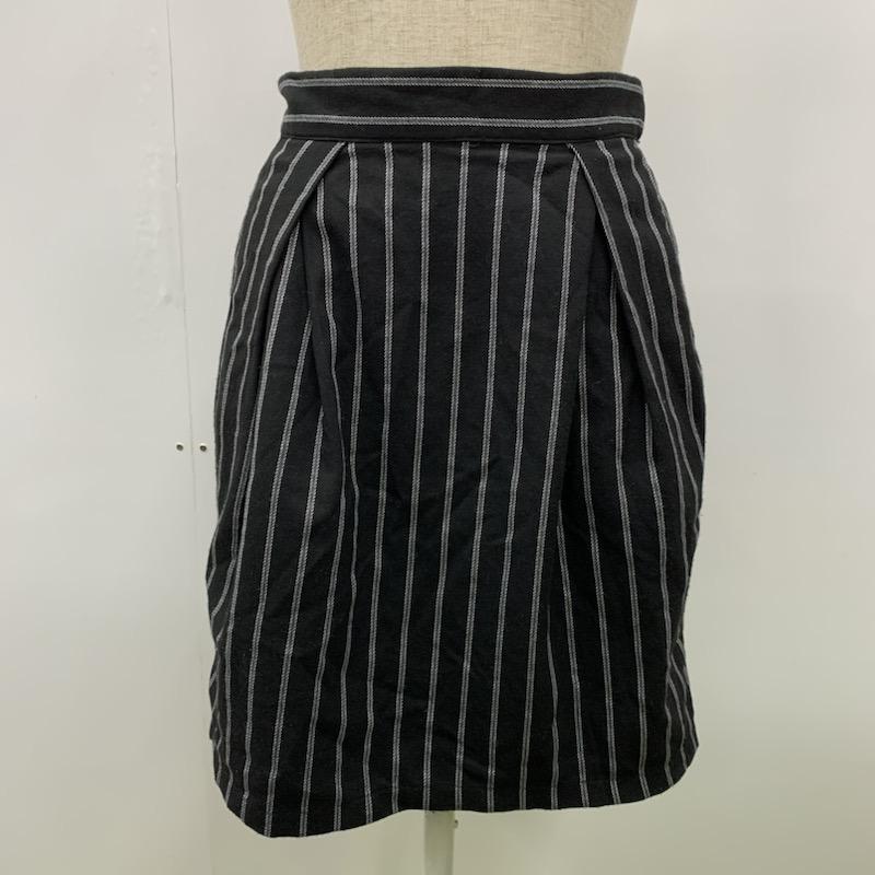 ミスティウーマン mysty woman スカート ミニスカート ストライプ M ストライプ 紺 / ネイビー /  レディース USED 古着 中古 10032478