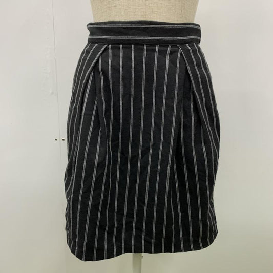 ミスティウーマン mysty woman スカート ミニスカート ストライプ M ストライプ 紺 / ネイビー /  レディース USED 古着 中古 10032478