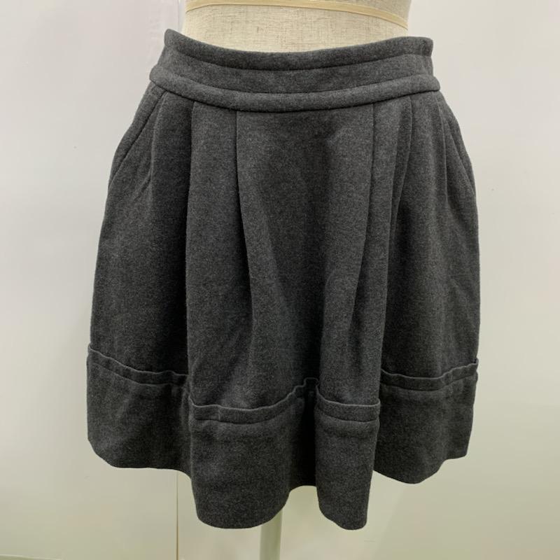 マークバイマークジェイコブス MARC by MARC JACOBS スカート ミニスカート 0 無地 灰 / グレー /  レディース USED 古着 中古 10032479
