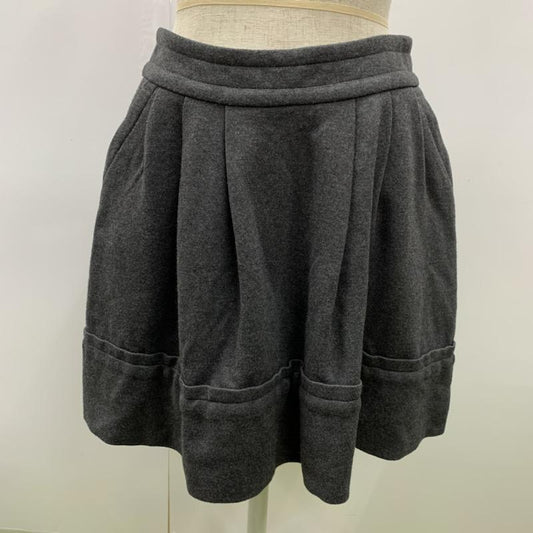 マークバイマークジェイコブス MARC by MARC JACOBS スカート ミニスカート 0 無地 灰 / グレー /  レディース USED 古着 中古 10032479