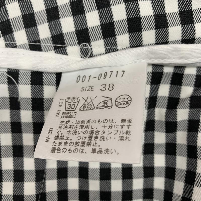 フラスク FLASK ボトムス ボトムス チェック 38 チェック 白 / ホワイト / X 黒 / ブラック /  レディース USED 古着 中古 10032481