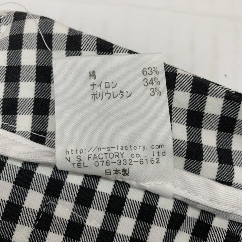 フラスク FLASK ボトムス ボトムス チェック 38 チェック 白 / ホワイト / X 黒 / ブラック /  レディース USED 古着 中古 10032481