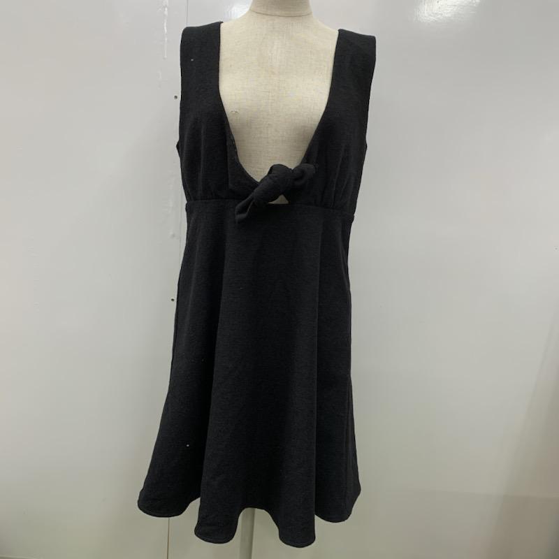 ティティーアンドコー titty&Co. ワンピース ミニスカート M 無地 黒 / ブラック /  レディース USED 古着 中古 10032500