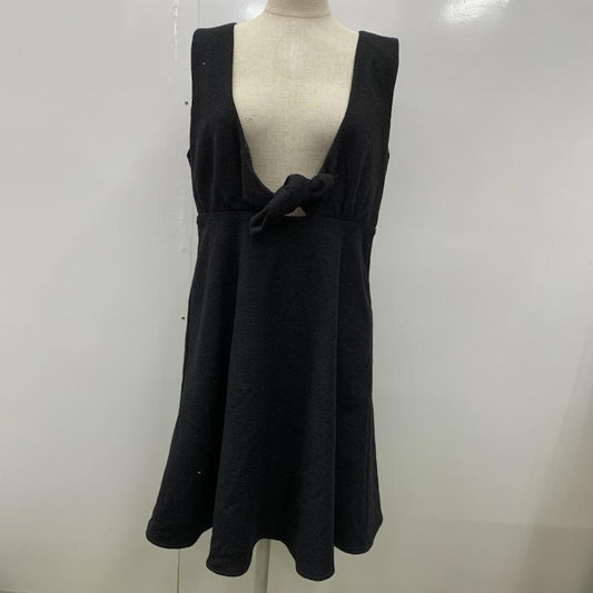 ティティーアンドコー titty&Co. ワンピース ミニスカート M 無地 黒 / ブラック /  レディース USED 古着 中古 10032500