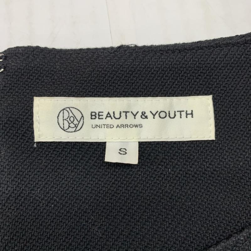 ビューティアンドユースユナイテッドアローズ BEAUTY&YOUTH UNITED ARROWS ワンピース ミニスカート S 無地 黒 / ブラック /  レディース USED 古着 中古 10032502