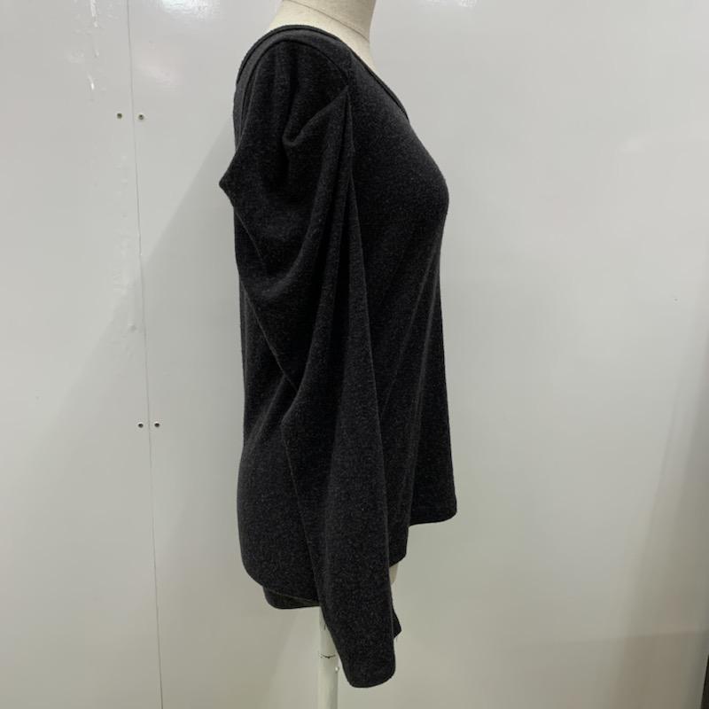 ケービーエフ KBF カットソー 長袖 無地 無地 ダークグレー / ダークグレー /  レディース USED 古着 中古 10032531