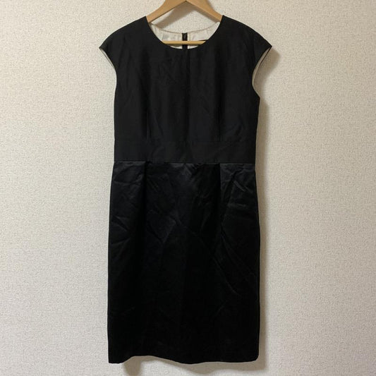 ボールジィ BALLSEY ワンピース ひざ丈スカート 38 無地 黒 / ブラック /  レディース USED 古着 中古 10032814