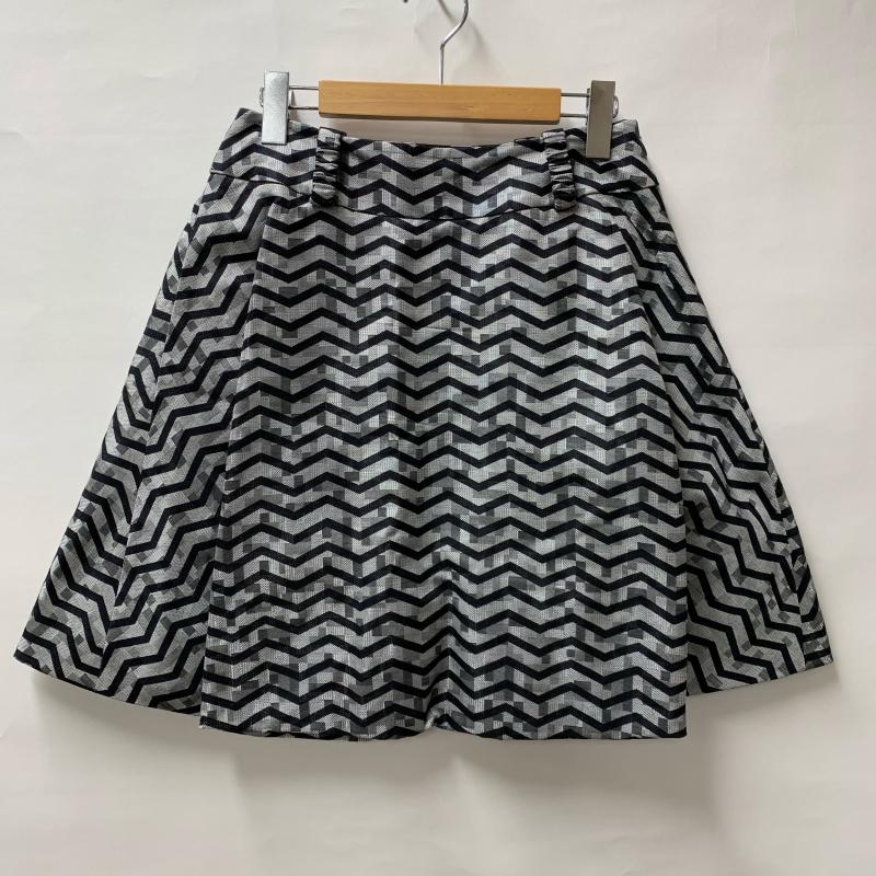 ジョルジオアルマーニ GIORGIO ARMANI スカート ミニスカート 38 総柄 X  黒 / ブラック / X 銀 / シルバー /  レディース USED 古着 中古 10032954